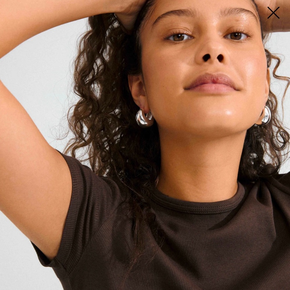 FREE RECYCLED CHUNKY HOOP EARRINGS